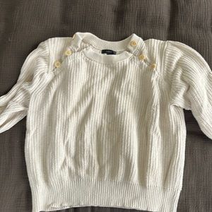 JCrew white sweater, size XL